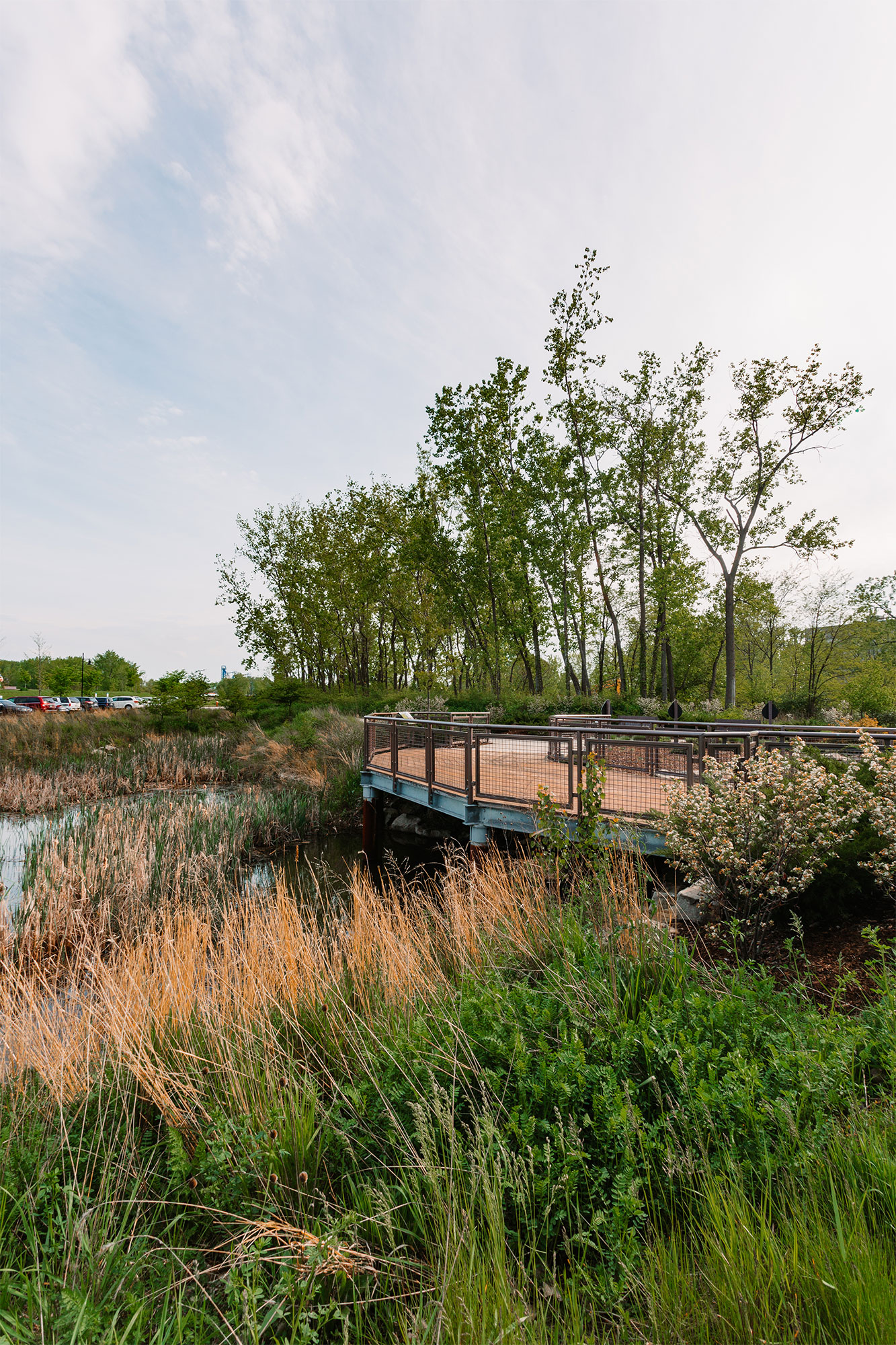 Viewing deck in Middlegrounds, part of Toledo, Ohio's Metroparks
